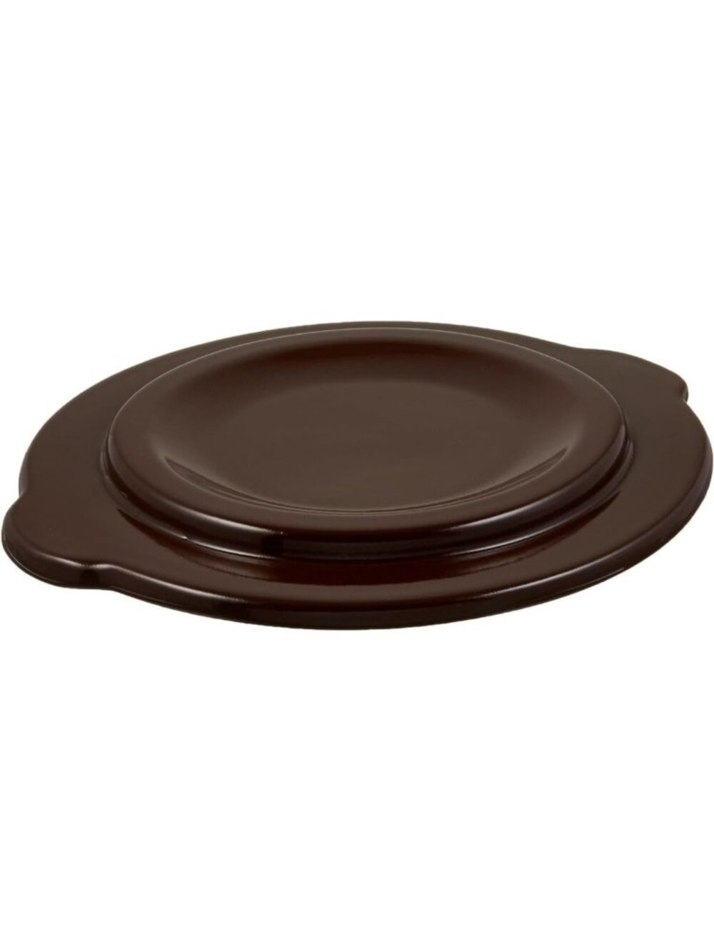 3 Gallon Brown Stoneware Crock Cover - Durable, Versatile Kitchen Essential